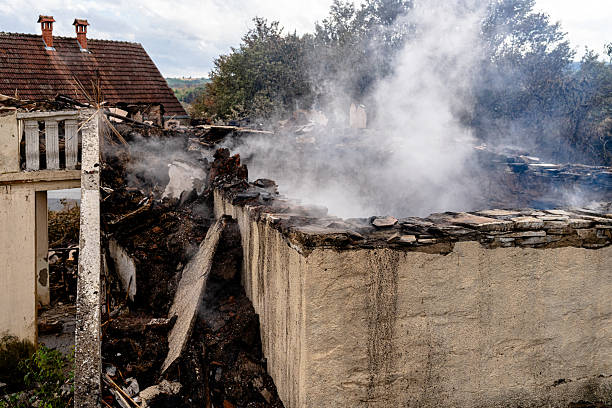 Professional Emergency Fire Cleanup technician working in Lebanon, OH